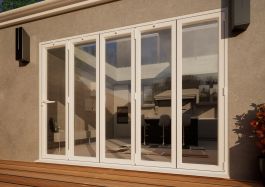 Pvc Bifold Door Part Q Compliant Mm White Right